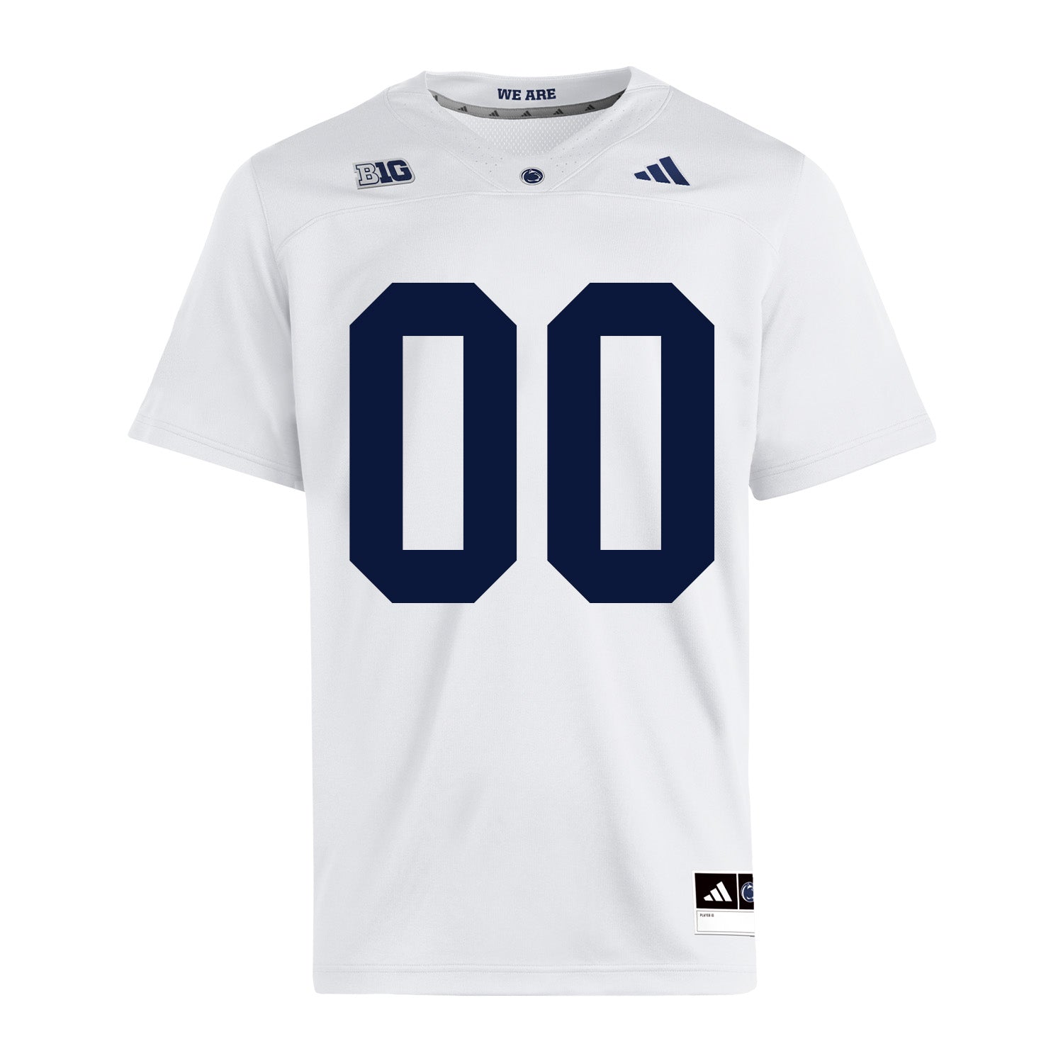 Penn State adidas NIL Custom Football Player Jersey White - Arrington