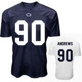 Penn State Youth NIL Liam Andrews #90 Football Jersey