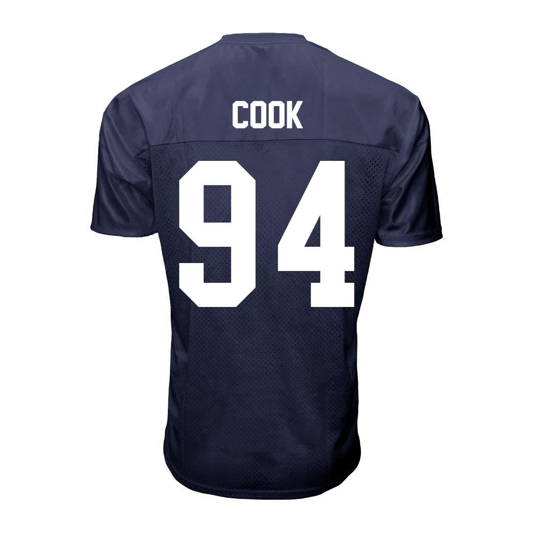 Penn State NIL De'Andre Cook #94 Football Jersey