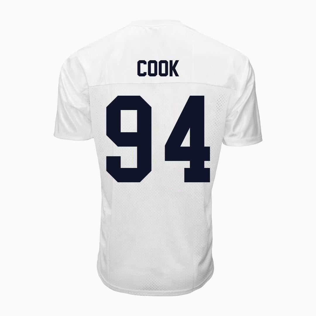 Penn State NIL De'Andre Cook #94 Football Jersey