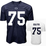 Penn State Youth NIL Pete Eglitis #75 Football Jersey