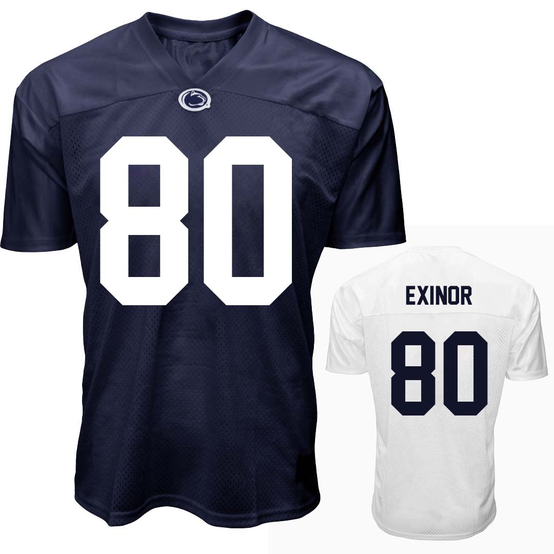 Penn State NIL Jefferson Exinor #80 Football Jersey