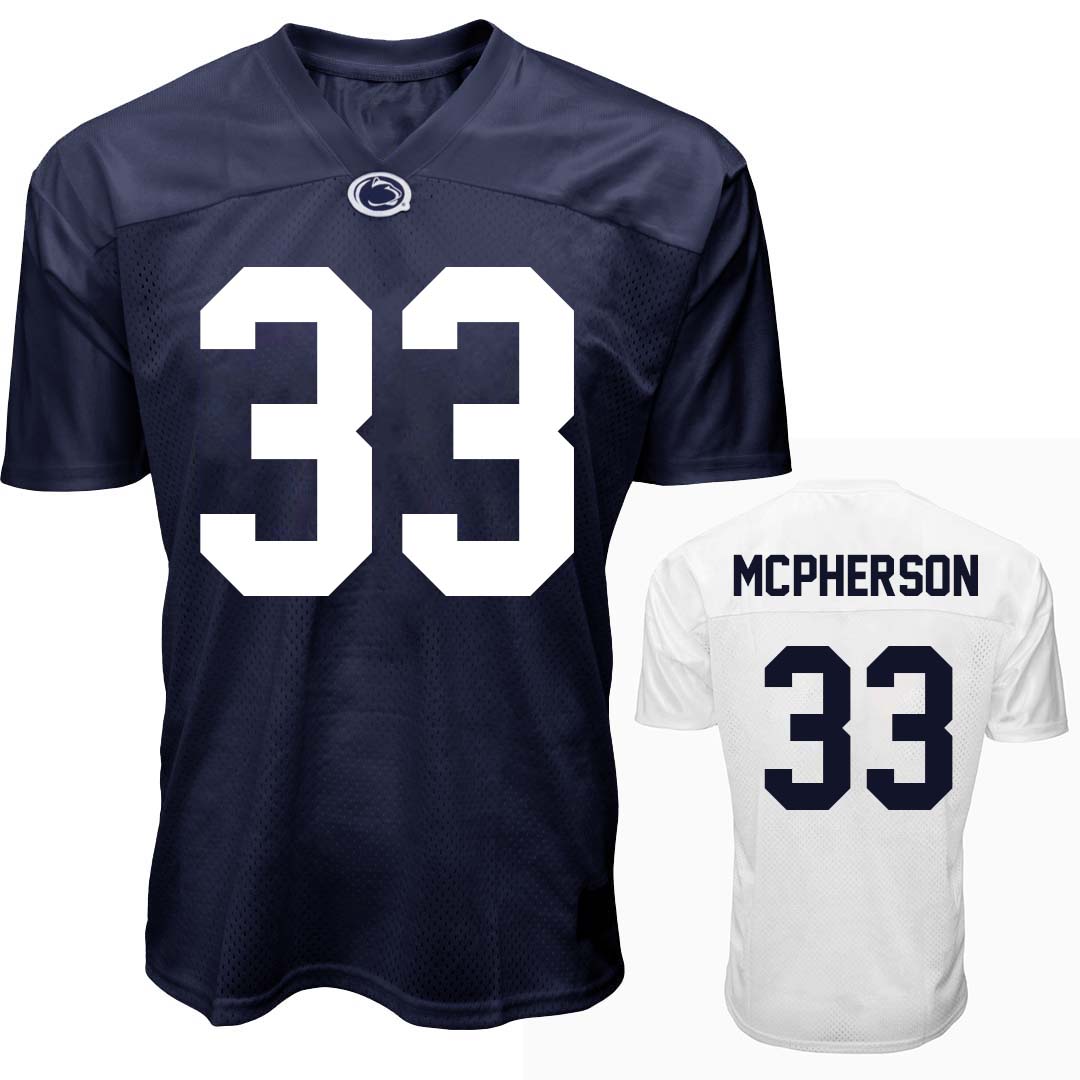 Penn State Youth NIL Alexander McPherson #33 Football Jersey