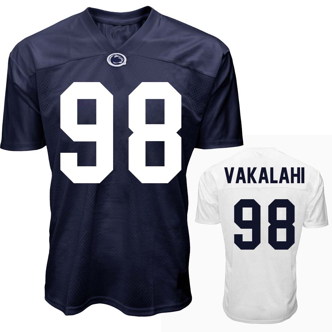 Penn State Youth NIL Dallas Vakalahi #98 Football Jersey