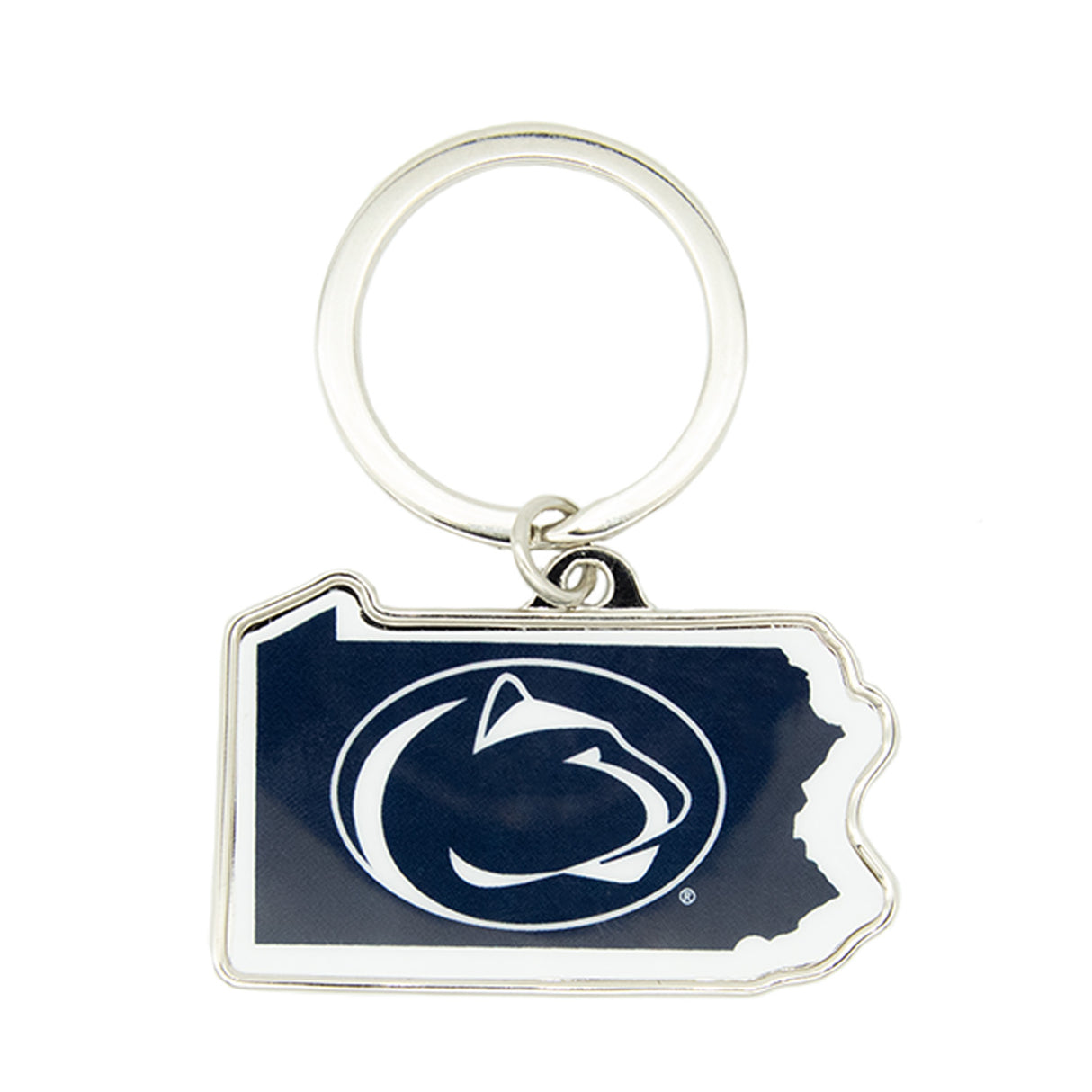 Penn State Shape Keychain
