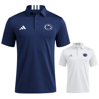 Penn State adidas 3-Stripe Logo Polo Dress Shirt
