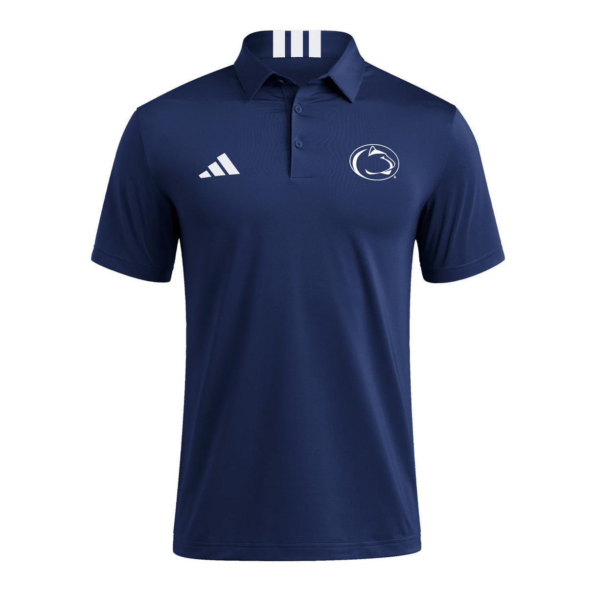 Penn State adidas 3-Stripe Logo Polo Dress Shirt