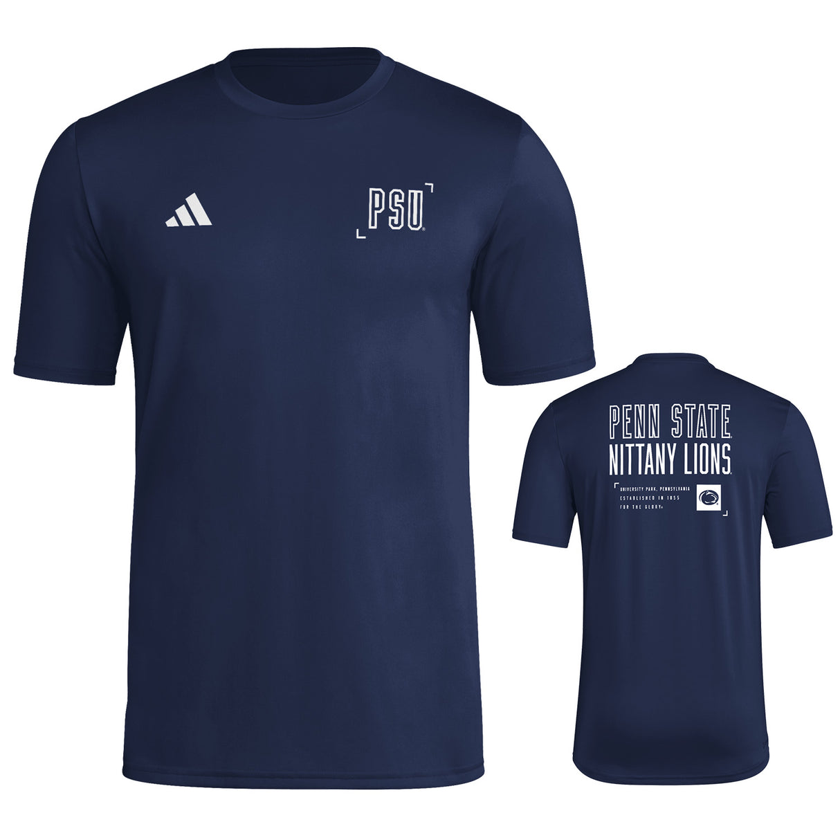 Penn State adidas PSU 2-Hit Pregame T-Shirt
