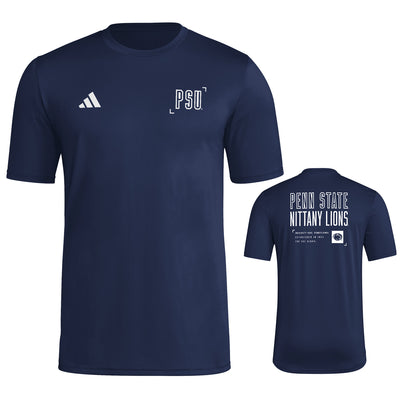 Penn State adidas PSU 2-Hit Pregame T-Shirt