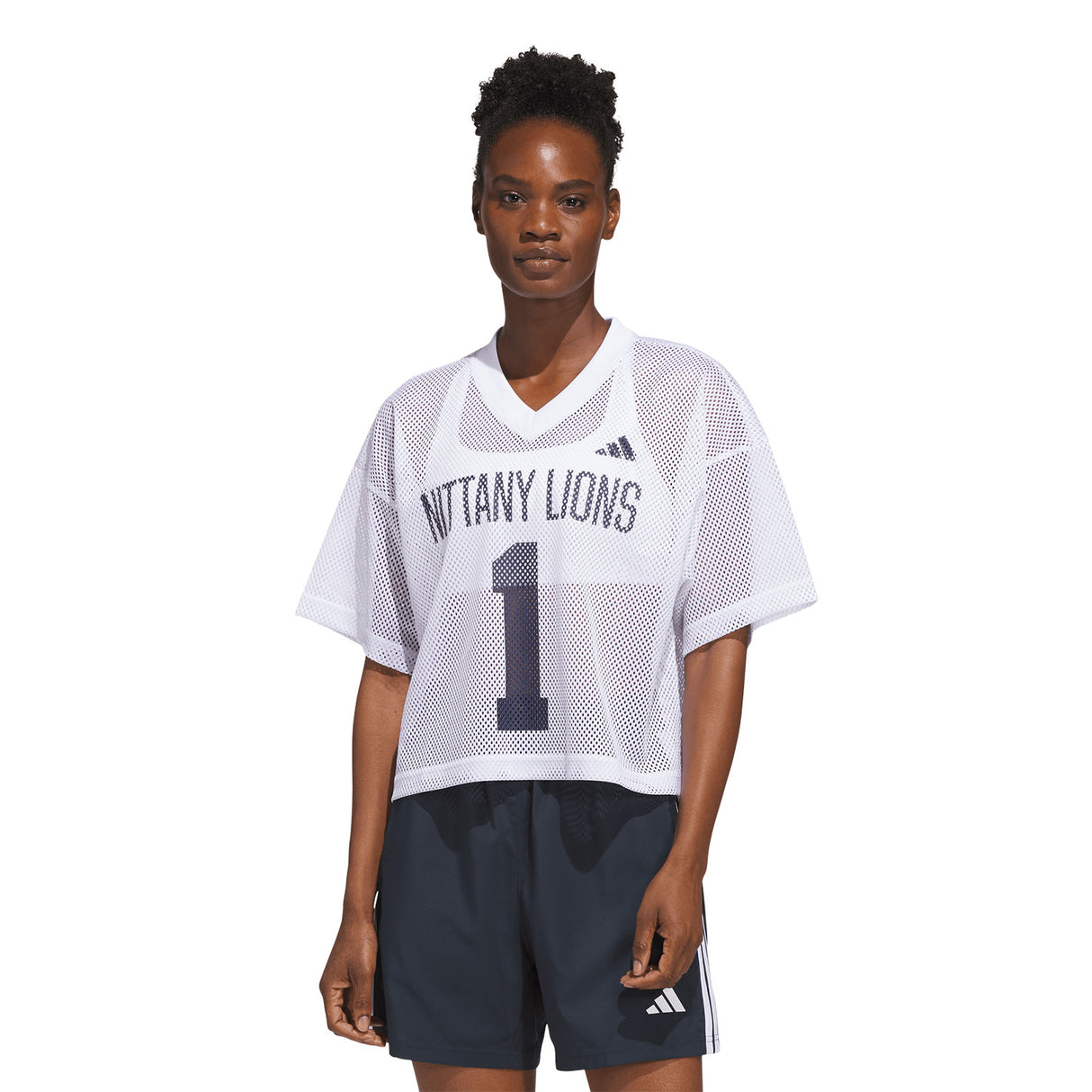 Penn State adidas Women's Tailgate Cropped Mesh Jersey