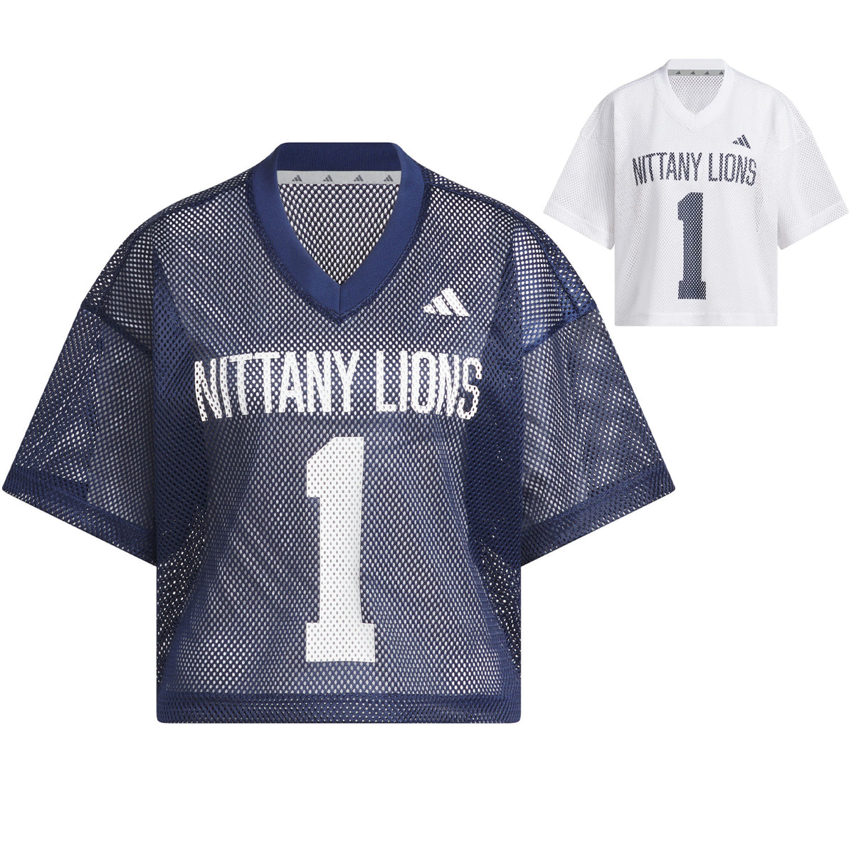 Penn State adidas Women's Tailgate Cropped Mesh Jersey