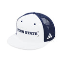 Penn State adidas Wordmark Perforated Flat Bill Snapback Hat