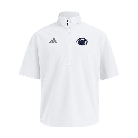 Penn State adidas Woven Short-Sleeve Quarter-Zip Jacket
