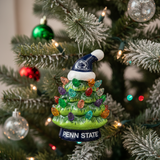 Penn State 4" Mini LED Christmas Tree Ornament