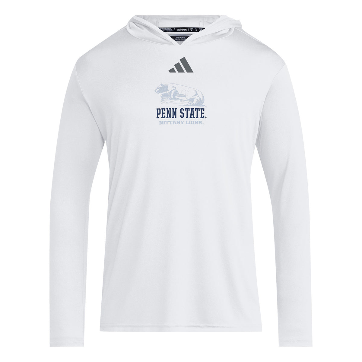 Penn State Adidas White Out Hooded Long Sleeve