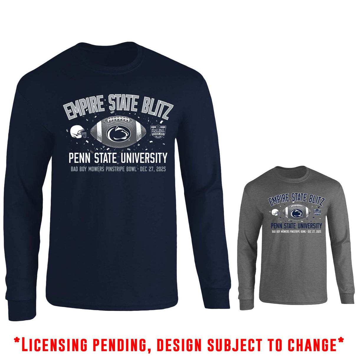 Penn State 2025 Pinstripe Bowl Long Sleeve