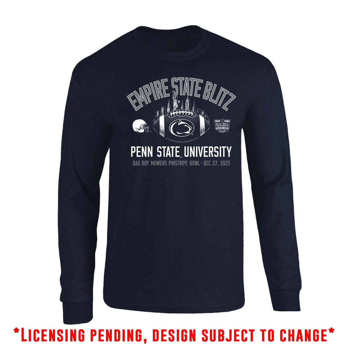 Penn State 2025 Pinstripe Bowl Long Sleeve