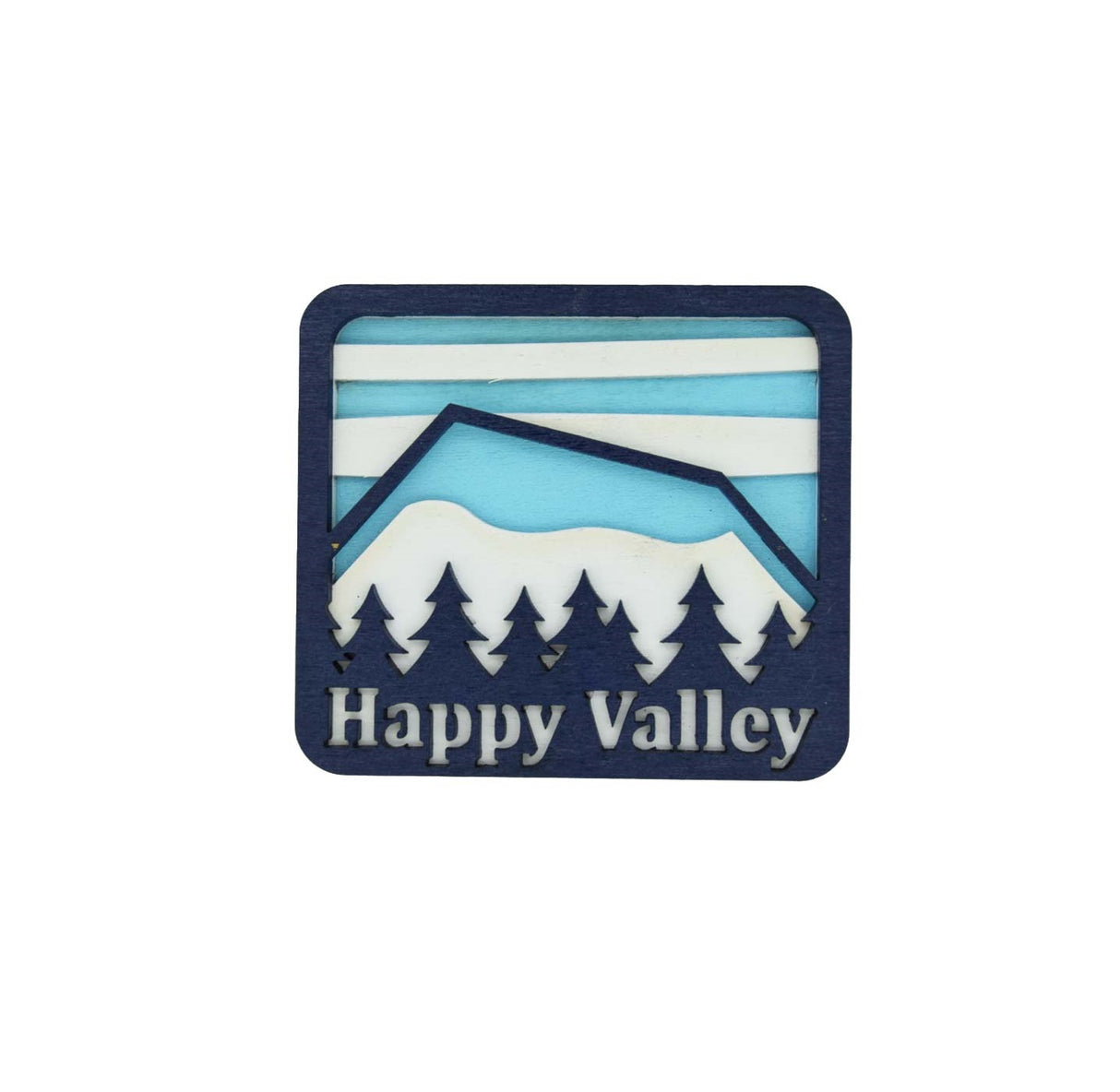 Happy Valley 3D Mountain Magnet