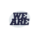 We Are Oval Wooden Magnet