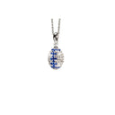 Crystal Football Necklace