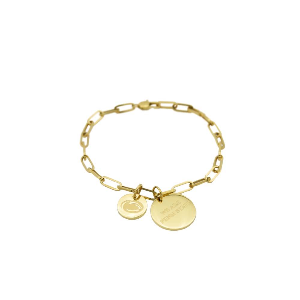 Penn State Charm Paperclip Bracelet