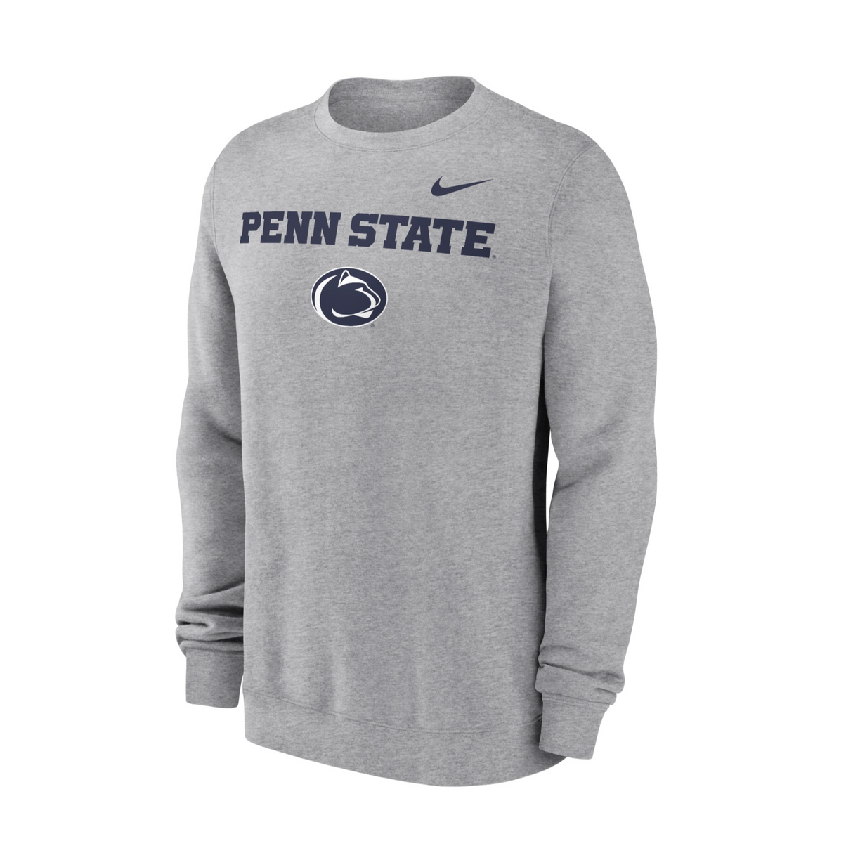 Penn State Nike Stacked Logo Fleece Crew Sweatshirt