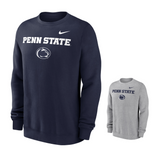 Penn State Nike Stacked Logo Fleece Crew Sweatshirt