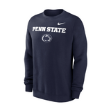 Penn State Nike Stacked Logo Fleece Crew Sweatshirt