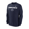 Penn State Nike Stacked Logo Fleece Crew Sweatshirt