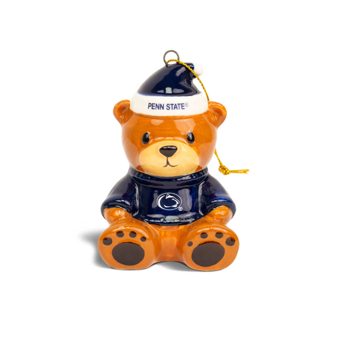 Penn State Ceramic Bear Ornament