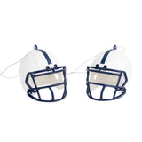 Blue & White Helmet Ornament 2pk
