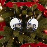 Blue & White Helmet Ornament 2pk