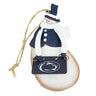 Penn State Metal Logo Sign Snowman Ornament