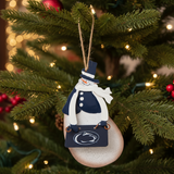 Penn State Metal Logo Sign Snowman Ornament