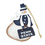 Penn State Metal PS Sign Snowman Ornament