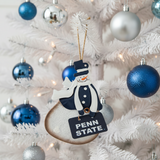 Penn State Metal PS Sign Snowman Ornament