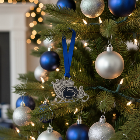 Penn State Ornament Pewter Sleigh