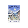 State College JM Allen Street Post Card