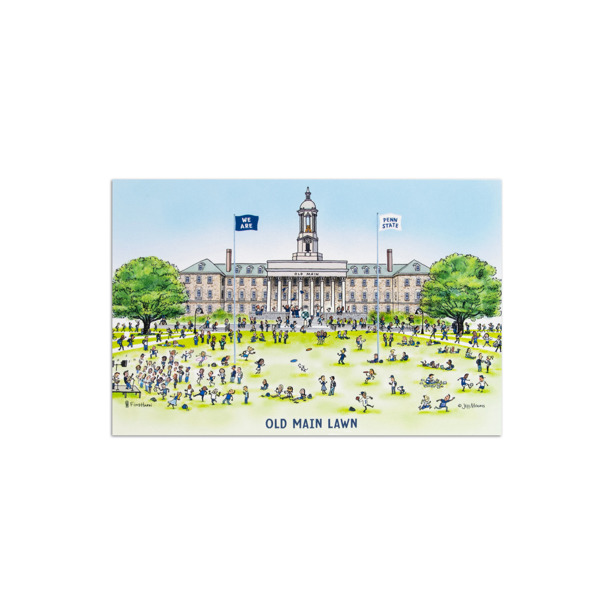 Penn State JM Old Main Post Card