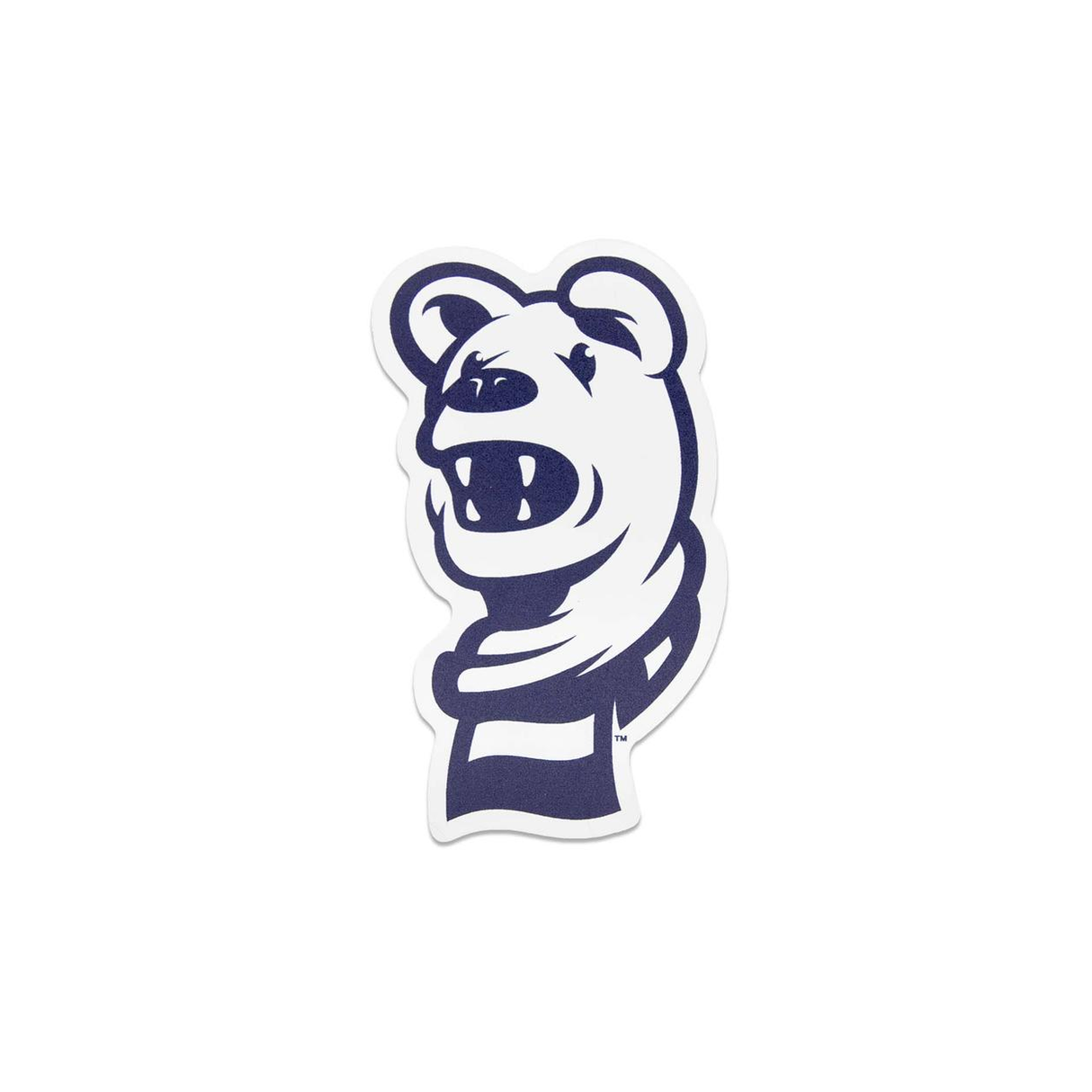 Penn State White New Mascot Nittany Lion Head 4" Magnet