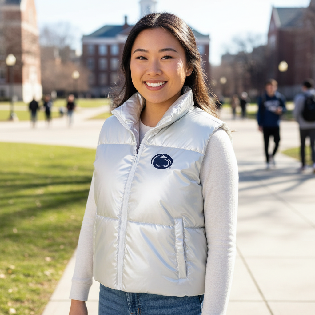 Penn State Women's Shine Puff Vest