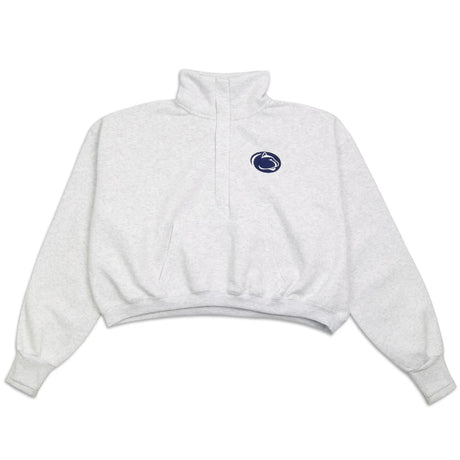 Penn State Women's Powerhouse Quarter-Snap Cropped Sweatshirt