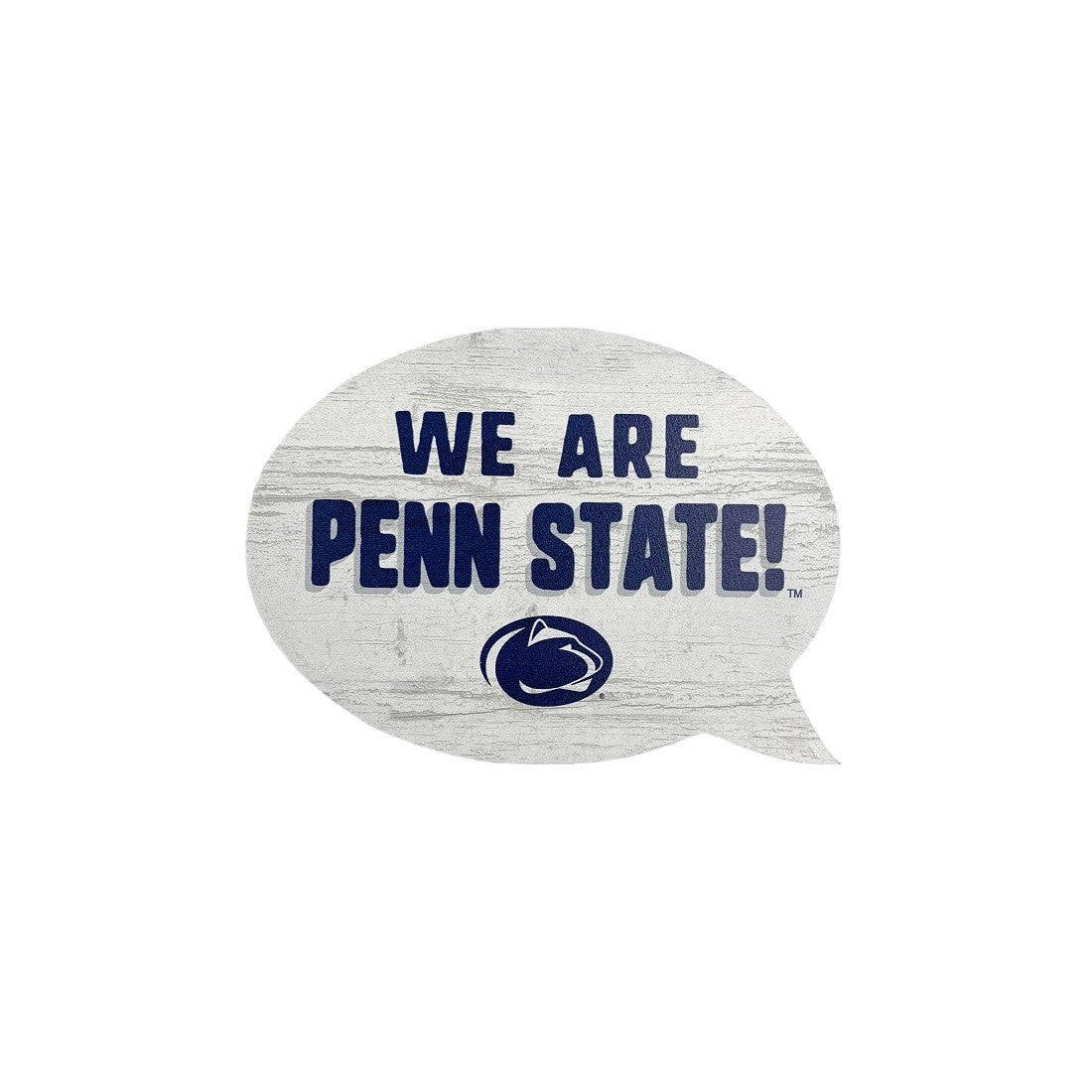 Penn State Wooden Word Bubble