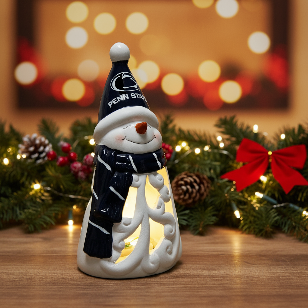 Penn State Statuary LED Snowman 8"