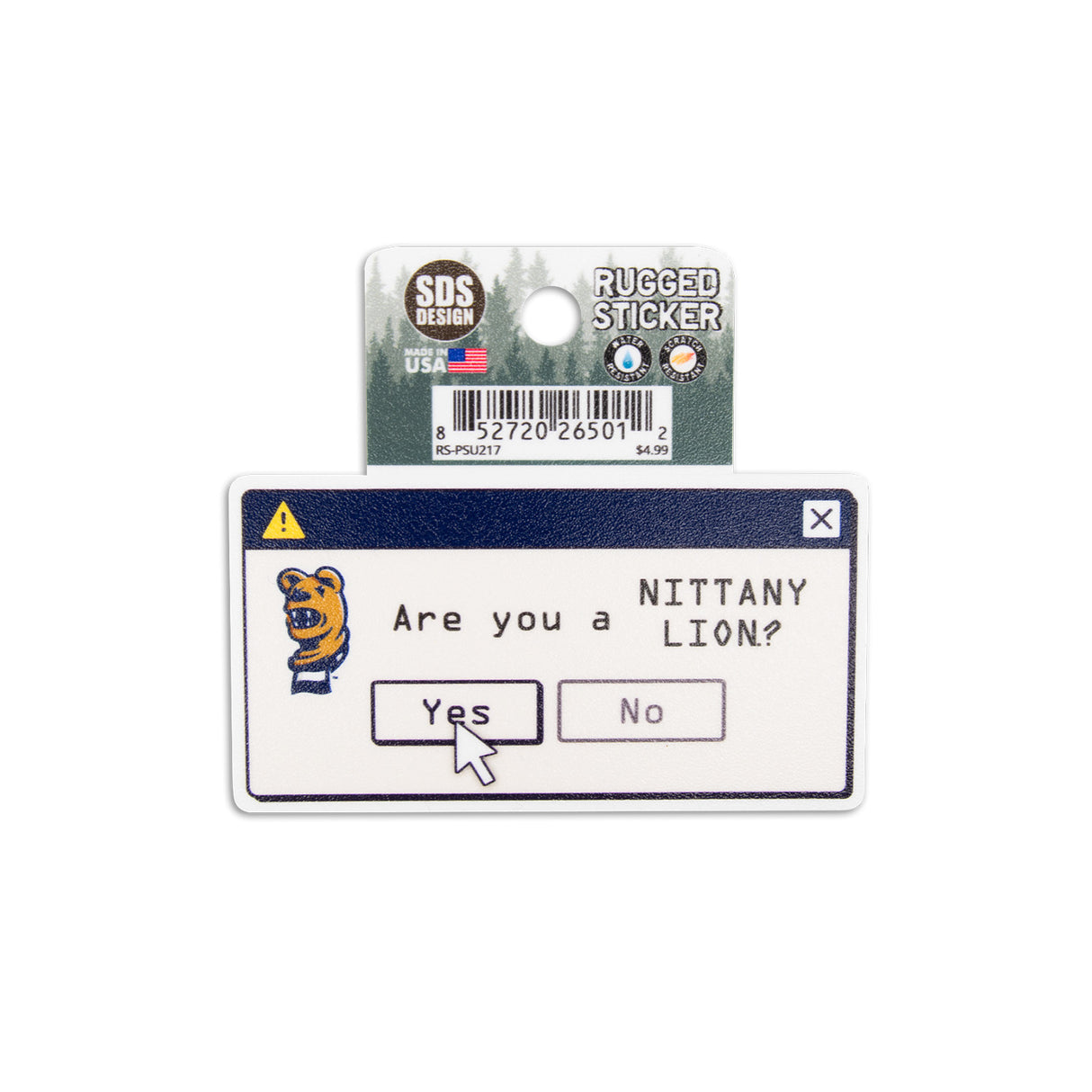 Penn State Are You Rugged Sticker