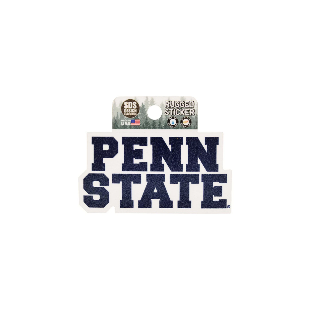 Penn State Block Rugged Sticker
