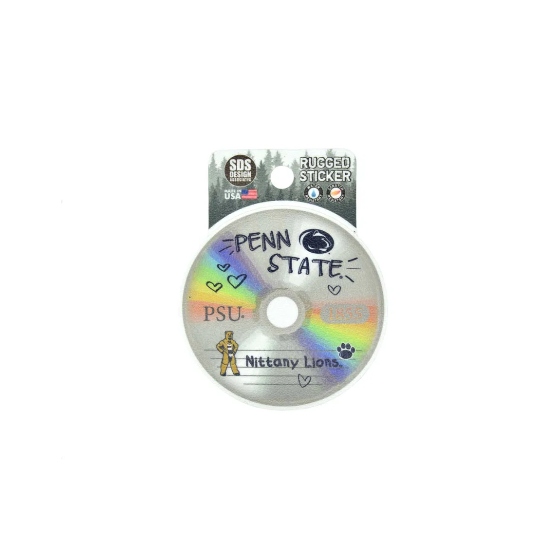 Penn State CD Rugged Sticker