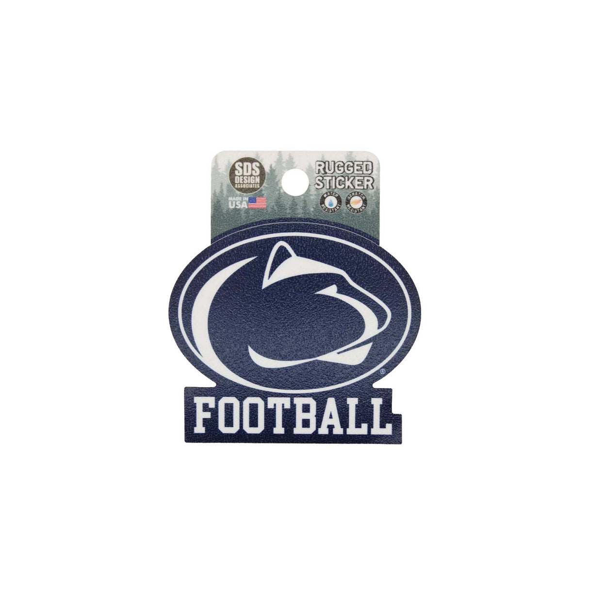 Penn State Football Logo Rugged Sticker