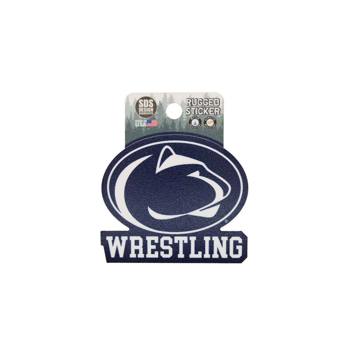 Penn State Wrestling Logo Rugged Sticker