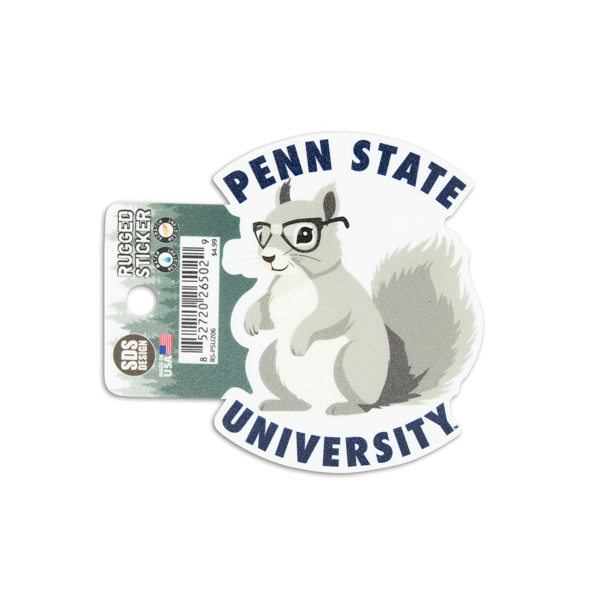 Penn State Squirrel Rugged Sticker